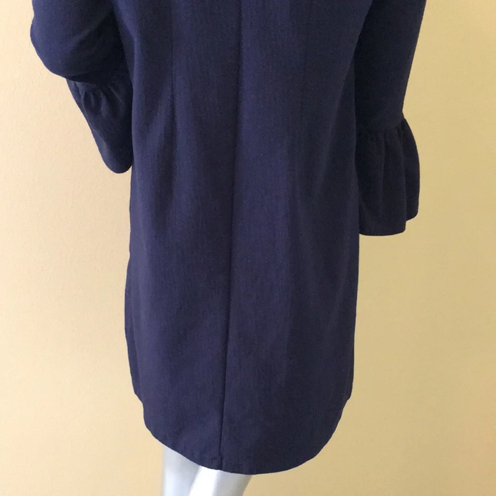J. Crew Bell Sleeve Solid Navy Blue 💙 Dress
